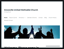 Tablet Screenshot of grovevilleumc.org